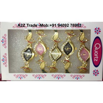 Pack of 5 Renox Ladies Stylish Wrist Watch-12 Design On 60% Discount Price, Imported, 